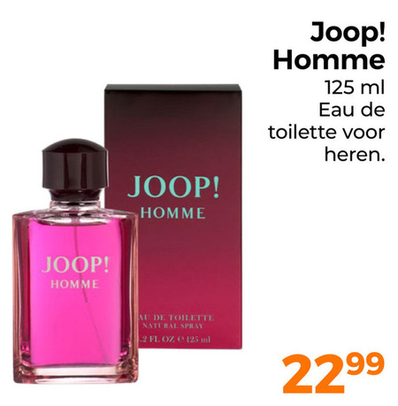 Joop   eau de toilette folder aanbieding bij  Trekpleister - details