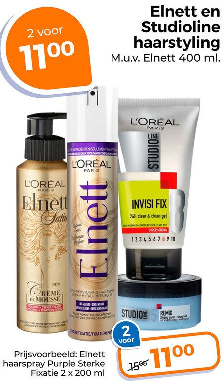 Studio Line   hairspray, haargel folder aanbieding bij  Trekpleister - details