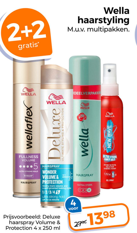 Wella   hairspray, haargel folder aanbieding bij  Trekpleister - details