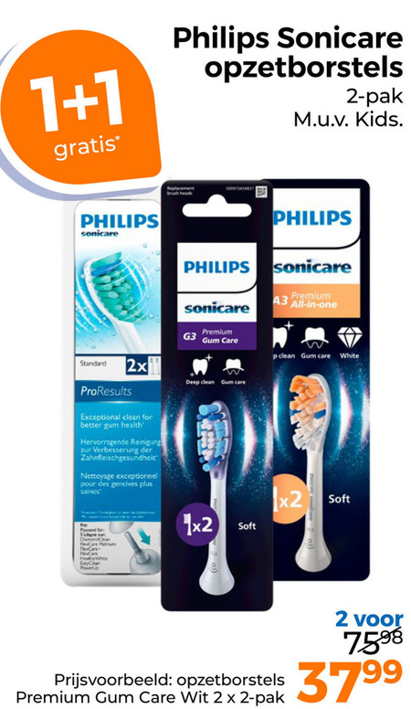 Philips   opzetborstel folder aanbieding bij  Trekpleister - details