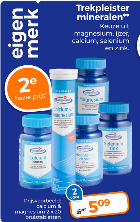 Trekpleister Huismerk   voedingssupplement folder aanbieding bij  Trekpleister - details