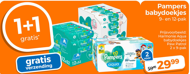 Pampers   billendoekjes folder aanbieding bij  Trekpleister - details