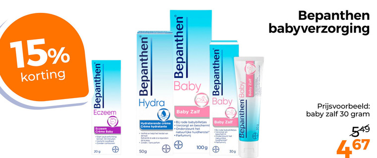 Bepanthen   babyzalf, babyverzorging folder aanbieding bij  Trekpleister - details