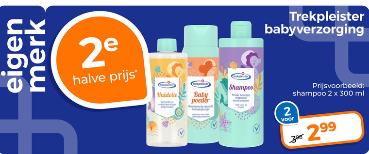 Trekpleister Huismerk   babyshampoo, babyverzorging folder aanbieding bij  Trekpleister - details