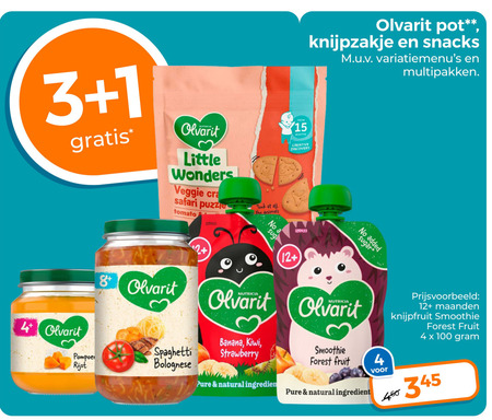 Olvarit   babyvoeding folder aanbieding bij  Trekpleister - details