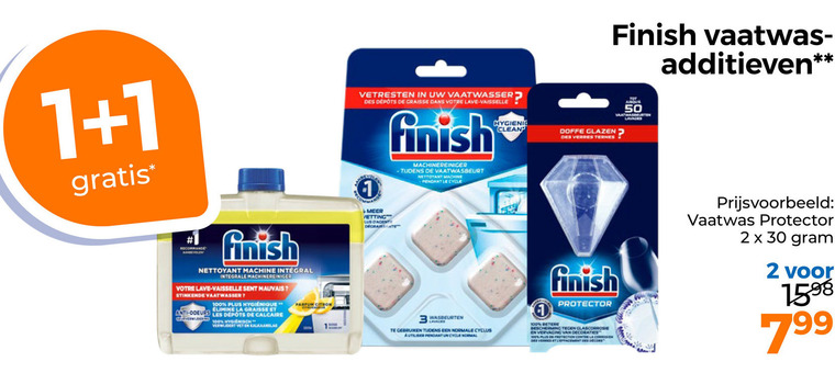 Finish   vaatwasmachinereiniger folder aanbieding bij  Trekpleister - details