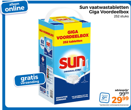 Sun   vaatwasmiddel folder aanbieding bij  Trekpleister - details