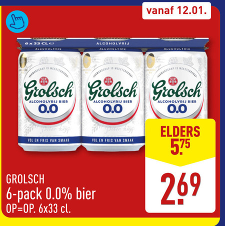 Grolsch   alcoholvrij bier folder aanbieding bij  Aldi - details