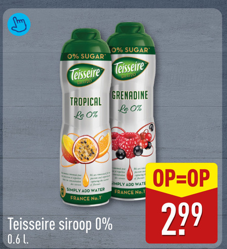 Teisseire   limonadesiroop folder aanbieding bij  Aldi - details