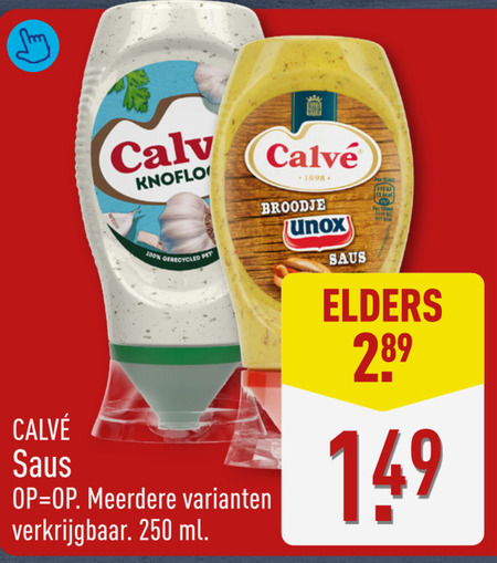 Calve   snacksaus folder aanbieding bij  Aldi - details