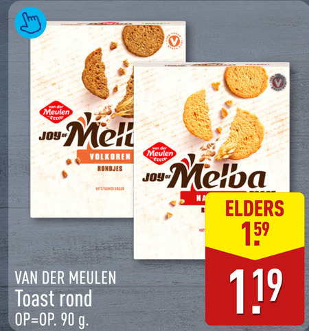 Van der Meulen   toast folder aanbieding bij  Aldi - details