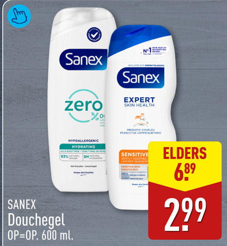 Sanex   douchegel folder aanbieding bij  Aldi - details