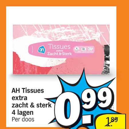 Albert Heijn Huismerk   tissue folder aanbieding bij  Albert&nbsp;Heijn - details