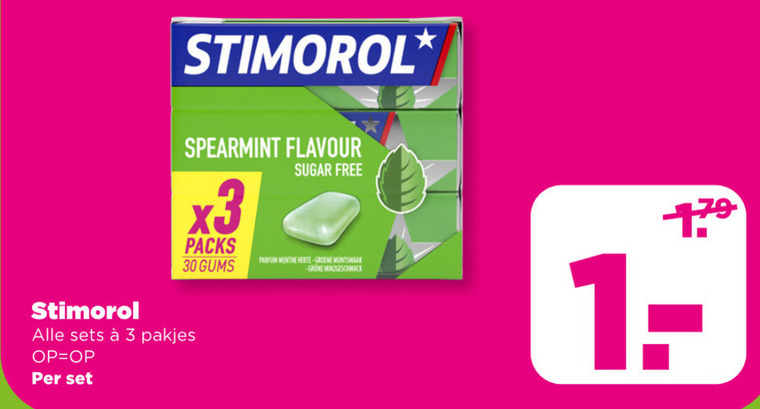Stimorol   kauwgom folder aanbieding bij  Plus - details