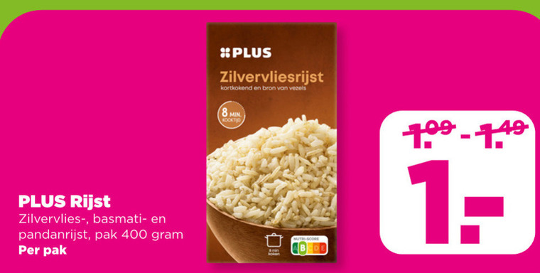 Plus Huismerk   rijst folder aanbieding bij  Plus - details