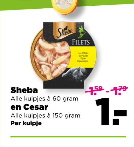 Cesar   kattenvoer, hondenvoer folder aanbieding bij  Plus - details