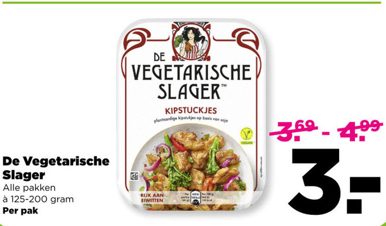 De vegetarische Slager   vegetarisch folder aanbieding bij  Plus - details