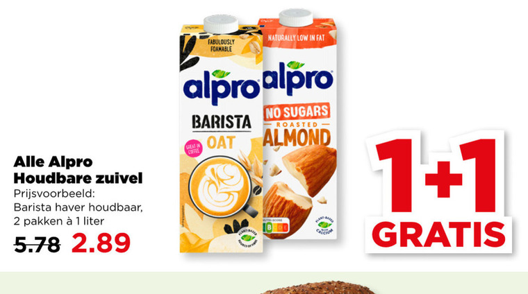 Alpro   soja melk folder aanbieding bij  Plus - details
