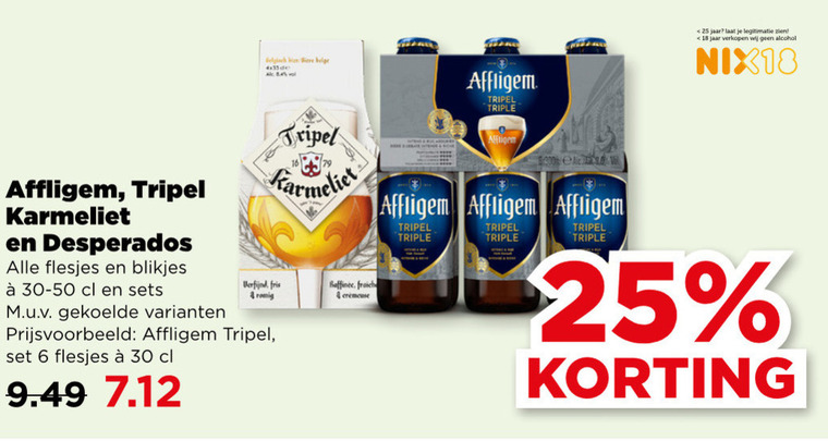Affligem   speciaalbier folder aanbieding bij  Plus - details
