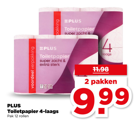 Plus Huismerk   toiletpapier folder aanbieding bij  Plus - details