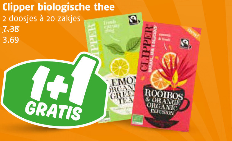 Clipper   thee folder aanbieding bij  Poiesz - details