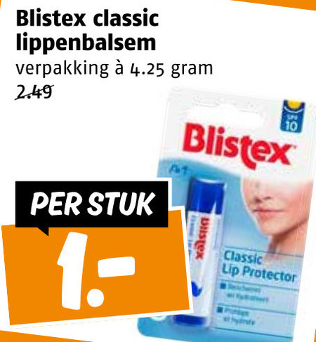 Blistex   lippenbalsem folder aanbieding bij  Poiesz - details