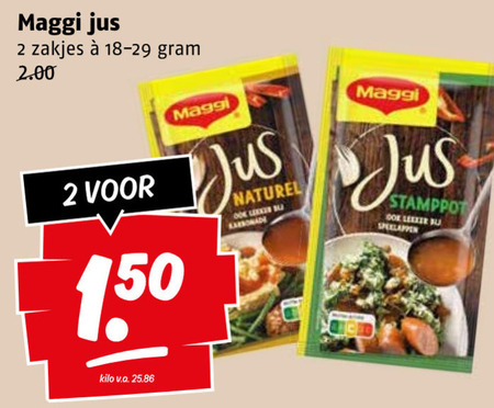 Maggi   jus folder aanbieding bij  Poiesz - details