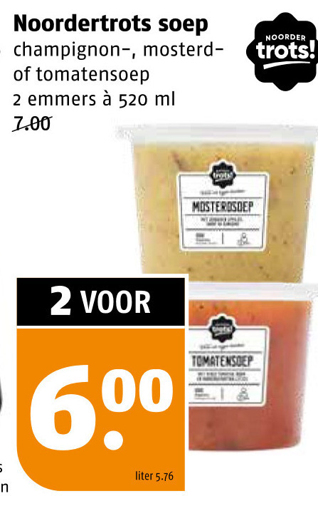 Noordertrots   soep folder aanbieding bij  Poiesz - details