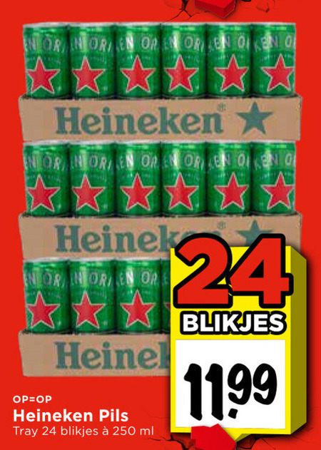 Heineken   blikje bier folder aanbieding bij  Vomar - details