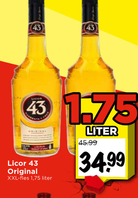 Licor 43   likeur folder aanbieding bij  Vomar - details