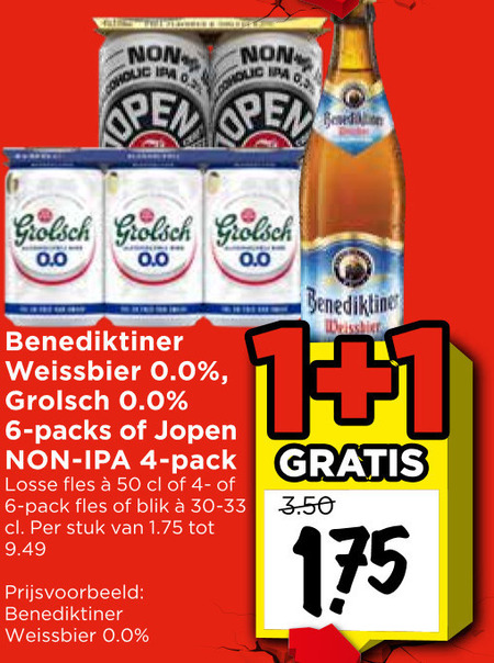 Jopen   alcoholvrij bier folder aanbieding bij  Vomar - details