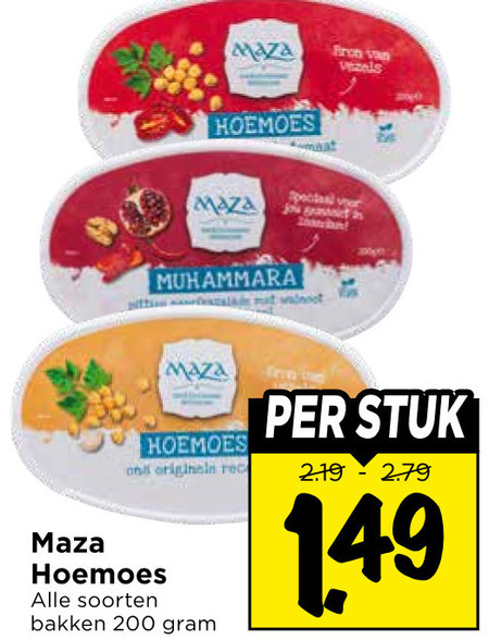 Maza   houmous folder aanbieding bij  Vomar - details