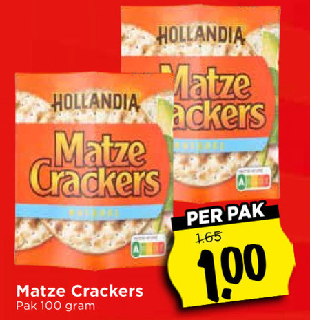 Hollandia   crackers folder aanbieding bij  Vomar - details