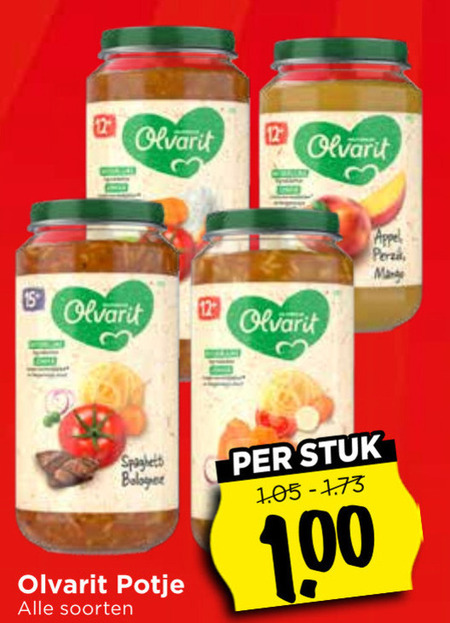 Olvarit   babyvoeding folder aanbieding bij  Vomar - details