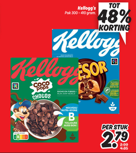 Kellogs   cereals folder aanbieding bij  Dekamarkt - details