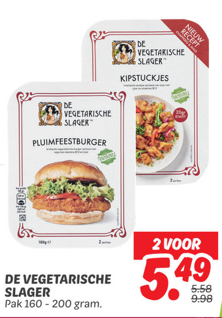 De vegetarische Slager   vegetarisch folder aanbieding bij  Dekamarkt - details