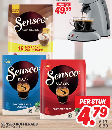 Douwe Egberts Senseo   koffiepad folder aanbieding bij  Dekamarkt - details