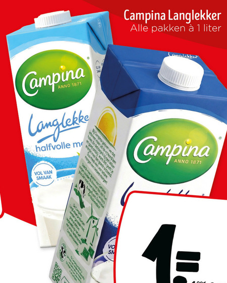 Campina   melk folder aanbieding bij  Jumbo - details