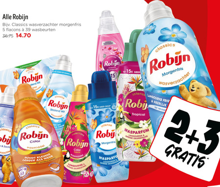 Robijn   wasverzachter, wasmiddel folder aanbieding bij  Jumbo - details