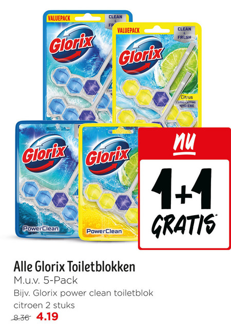 Glorix   toiletblok folder aanbieding bij  Jumbo - details