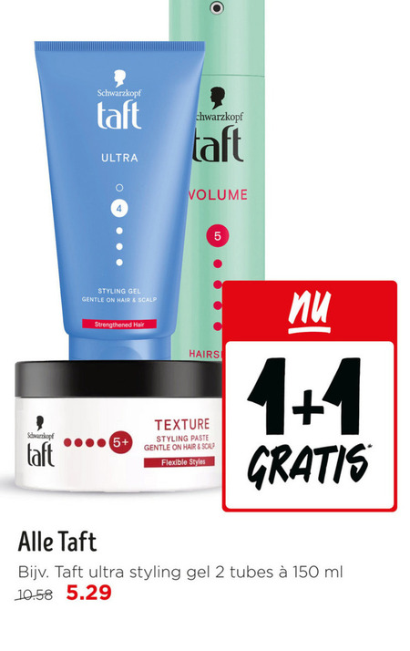 Taft   haargel, hairspray folder aanbieding bij  Jumbo - details