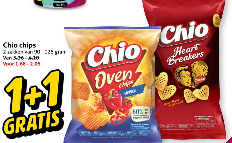 Chio   chips, zoutje folder aanbieding bij  Hoogvliet - details