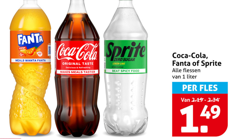 Coca-Cola   frisdrank, cola folder aanbieding bij  Hoogvliet - details