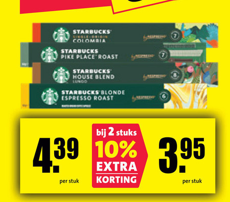 Starbucks   koffiecups folder aanbieding bij  Boni - details