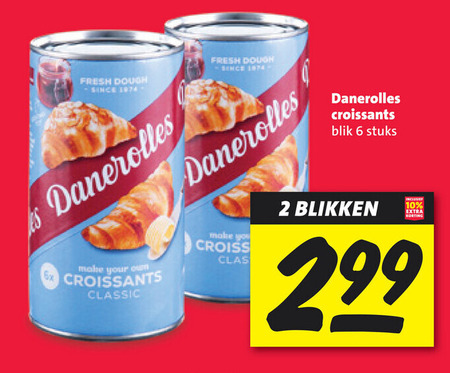 Danerolles   croissantdeeg folder aanbieding bij  Nettorama - details