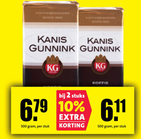 Kanis en Gunnink   koffie folder aanbieding bij  Nettorama - details