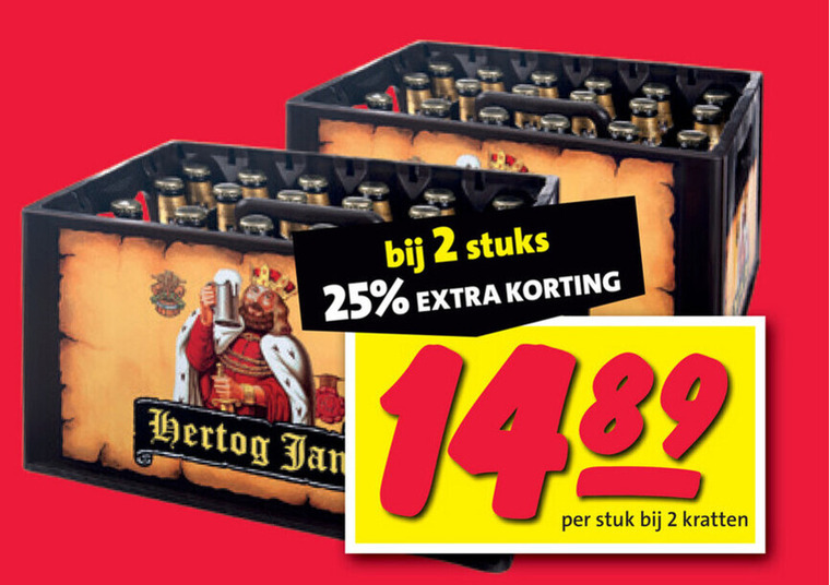 Hertog Jan   krat bier folder aanbieding bij  Nettorama - details