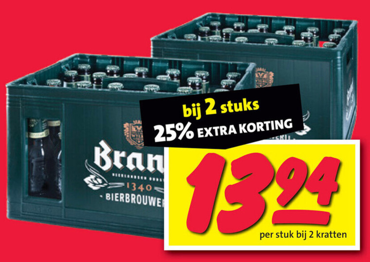 Brand   krat bier folder aanbieding bij  Nettorama - details