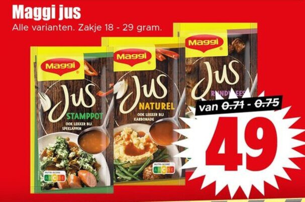 Maggi   jus folder aanbieding bij  Dirk - details
