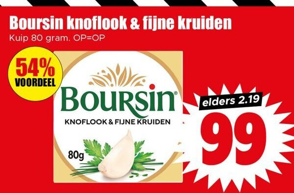 Boursin   roomkaas folder aanbieding bij  Dirk - details
